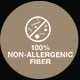 Insulating non-allergenic fiber padding