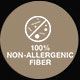 100% non-allergenic fiber